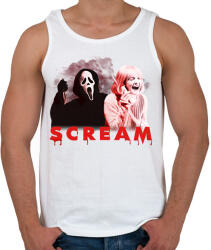 printfashion Scream - Férfi atléta - Fehér (16786032)