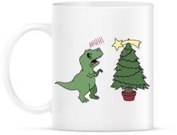 printfashion Karácsonyi Trex - Bögre - Fehér (14881314)