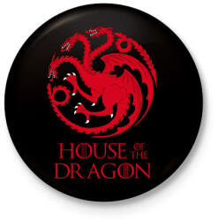 printfashion house of dragon - Kitűző, hűtőmágnes - Fekete (9733233)