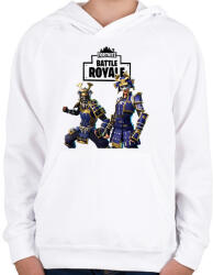 printfashion Hime& Musha Fortnite - Gyerek kapucnis pulóver - Fehér (2439807)