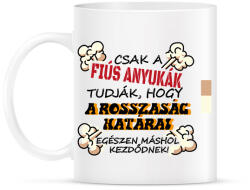 printfashion Csak a fiús anyukák tudják. . . - Bögre - Fehér (16735752)