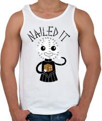 printfashion Nailed it - Férfi atléta - Fehér (2071138)