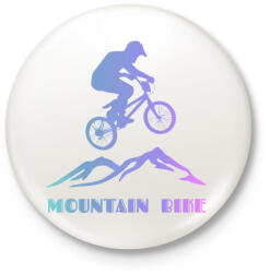 printfashion mountain bike - Kitűző, hűtőmágnes - Fehér (4057245)