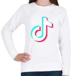 printfashion Tiktok fehér - Női pulóver - Fehér (4598657)