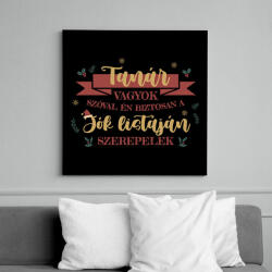 printfashion A jók listája - Szakmával - Vászonkép - Fekete (9480039)