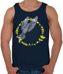 printfashion Kolibri madár - Férfi atléta - Sötétkék (408875)
