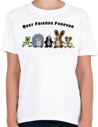 printfashion Kisvakond - BFF - Gyerek póló - Fehér (4582912)
