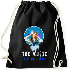 printfashion THE MUSIC ITS ME LIFE - Sportzsák, Tornazsák - Fekete (1711505)
