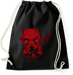 printfashion Ördög - Sportzsák, Tornazsák - Fekete (6601593)