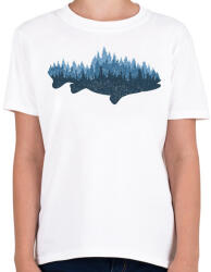 printfashion Hal az erdőben - Gyerek póló - Fehér (13319906)