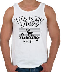 printfashion Hunting shirt - Férfi atléta - Fehér (7493533)