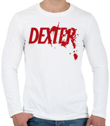printfashion Dexter - Férfi hosszú ujjú póló - Fehér (2101766)