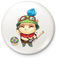 printfashion Teemo - Kitűző, hűtőmágnes - Fehér (14978915)