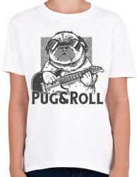 printfashion Rocker mopsz - Gyerek póló - Fehér (12035724)