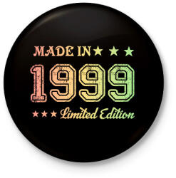 printfashion 1999 - Kitűző, hűtőmágnes - Fekete (6173640)