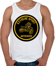 printfashion motocross - Férfi atléta - Fehér (4108858)