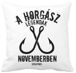 printfashion A horgász legendák - Párnahuzat, Díszpárnahuzat - Fehér (5004130)