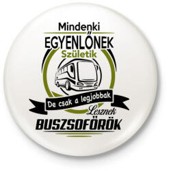 printfashion Buszsofőr - Kitűző, hűtőmágnes - Fehér (3078151)