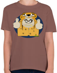 printfashion Zoge - Gyerek póló - Mogyoróbarna (415600)