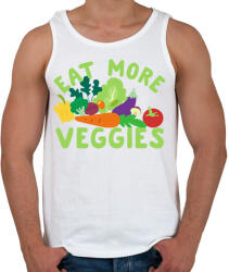 printfashion Eat healty - Férfi atléta - Fehér (2329910)