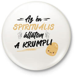 printfashion Spirituális állat - Kitűző, hűtőmágnes - Fehér (8149919)