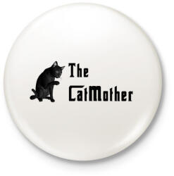 printfashion the catmother - Kitűző, hűtőmágnes - Fehér (3080643)