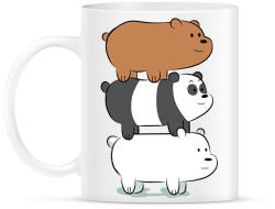 printfashion Friend Bears 3 - Bögre - Fehér (1248993)