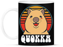 printfashion Boldog Quokka - Bögre - Fekete (13931921)
