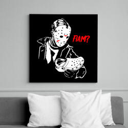 printfashion Jason Voorhees - Vászonkép - Fekete (6655169)
