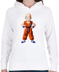 printfashion Krillin - Női kapucnis pulóver - Fehér (2074661)