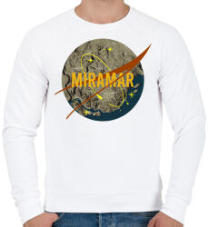 printfashion PUBG NASA: MIRAMAR - Férfi pulóver - Fehér (2039537)