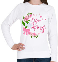 printfashion Hello Tavasz - Női pulóver - Fehér (2388207)