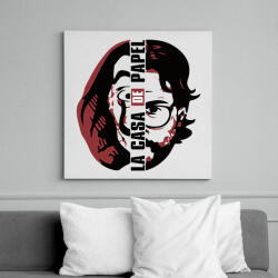 printfashion A Nagy Pénzrablás - Money Heist - La Casa de Papel - Vászonkép - Fehér (6639402)