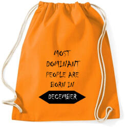 printfashion A legdominánsabb emberek decemberben születnek - Sportzsák, Tornazsák - Narancssárga (1386192)