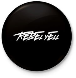 printfashion REBEL YELL - Kitűző, hűtőmágnes - Fekete (11351535)