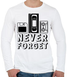 printfashion Sose felejtünk - Férfi hosszú ujjú póló - Fehér (13302980)