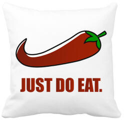 printfashion Just do eat - Párnahuzat, Díszpárnahuzat - Fehér (12953319)