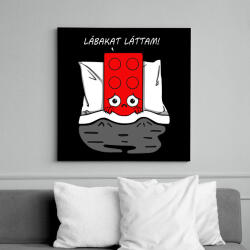 printfashion Lábakat láttam! - Vászonkép - Fekete (6646259)