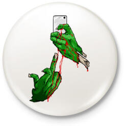 printfashion Szelfi - Kitűző, hűtőmágnes - Fehér (3074265)