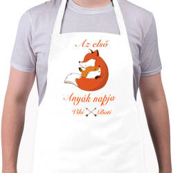 printfashion Az első anyák napja! [egyedi névvel] - Kötény - Fehér (4916006)