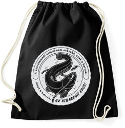 printfashion Harcsa horgász - Sportzsák, Tornazsák - Fekete (5794946)