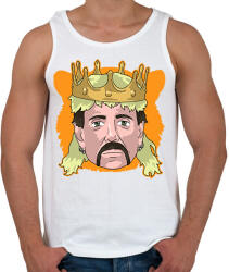 printfashion Tiger King - Férfi atléta - Fehér (2758079)