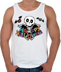 printfashion Boldog halloweent - Férfi atléta - Fehér (1857756)