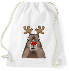 printfashion Karácsonyi capybara - Sportzsák, Tornazsák - Fehér (14956500)