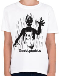 printfashion Noctiphobia - Gyerek póló - Fehér (5483860)