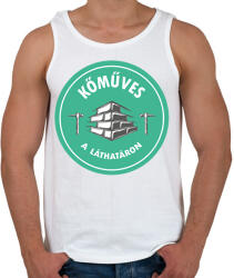 printfashion Kőműves a láthatáron - Férfi atléta - Fehér (6553818)