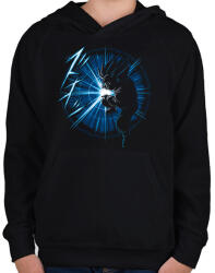 printfashion Goku kamehameha vol1 - Gyerek kapucnis pulóver - Fekete (945171)