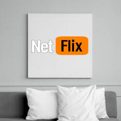 printfashion netflix - Vászonkép - Fehér (6632663)
