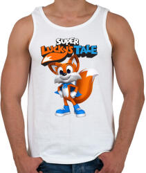 printfashion Super Lucky's Tale - Férfi atléta - Fehér (3735424)