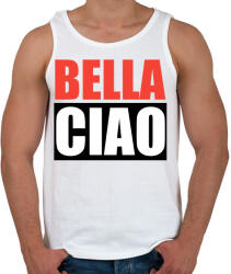 printfashion Bella ciao - Férfi atléta - Fehér (5265326)